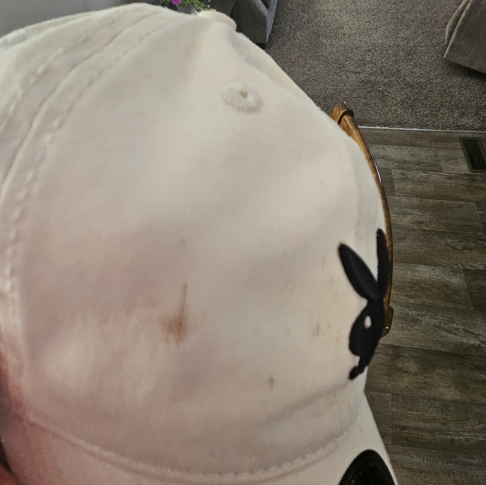 PLAYBOY White Cap with Black Logo